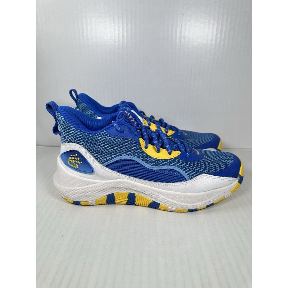 Size 9.5 Under Armour Curry 3Z 24 Blue Basketball Shoe 3027626-400 Mens NEW